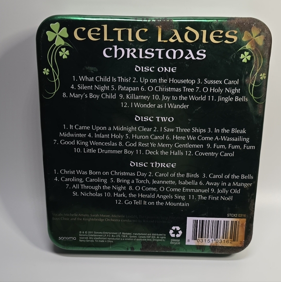 Celtic Ladies Christmas Tin, 3 Cds - Picture 3 of 8
